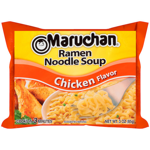 Maruchan Instant Chicken Flavored Ramen Noodle Soup, 3 Ounce, 24 Per Case
